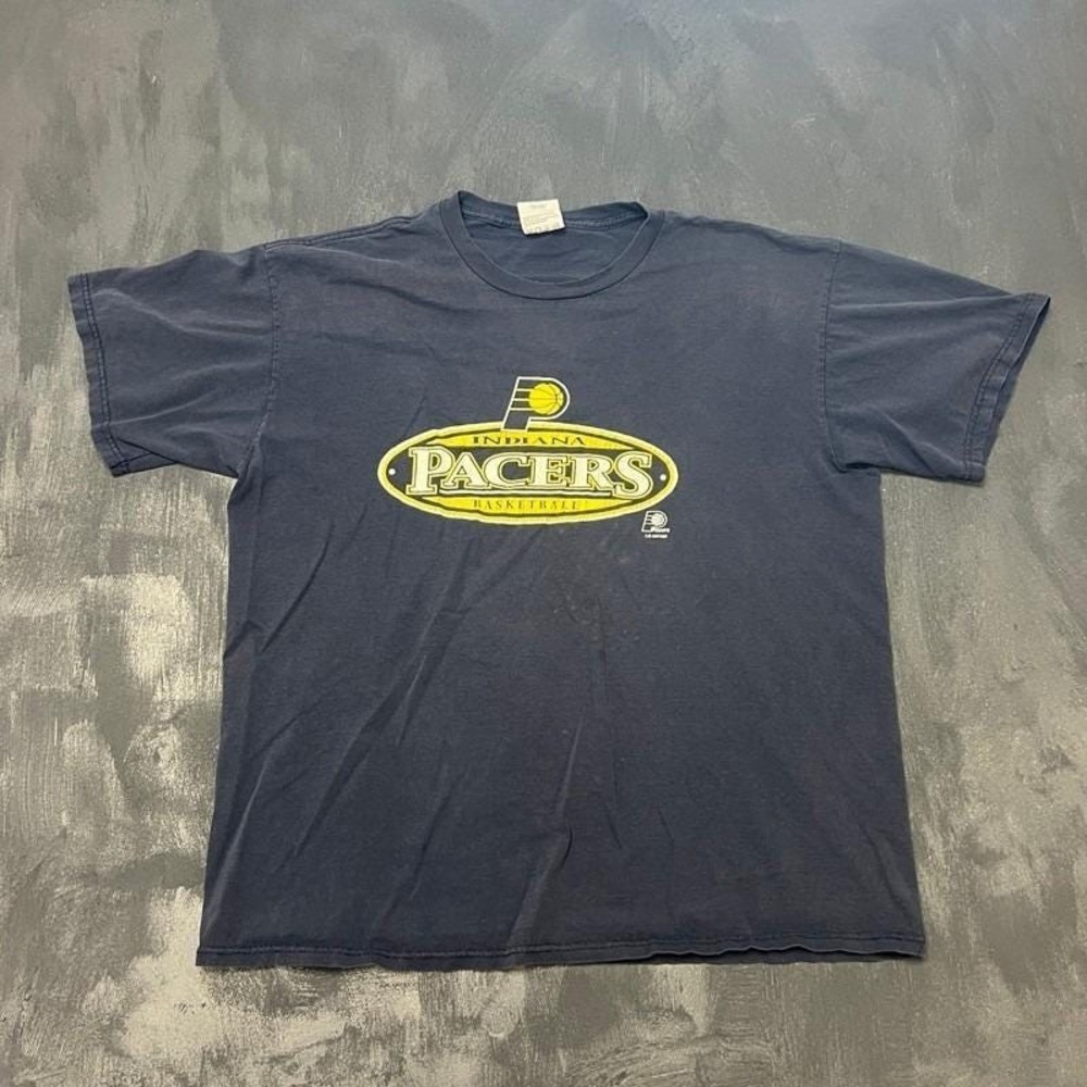 Vintage Indiana Pacers Shirt Mens XL Blue 1990s Logo Athletic